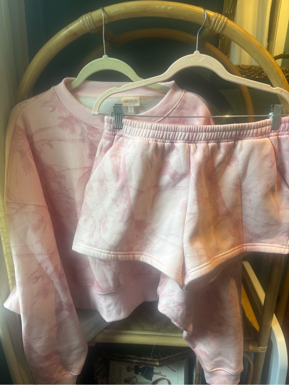 Pink Camo Sweat Short Set - Motion